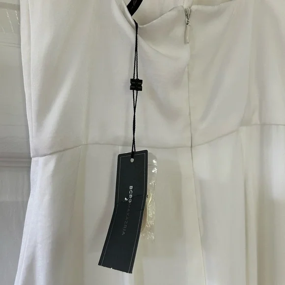 NWT BCBGMAXAZRIA STRAPLESS ISLA WHITE DRESS - Picture 4 of 10
